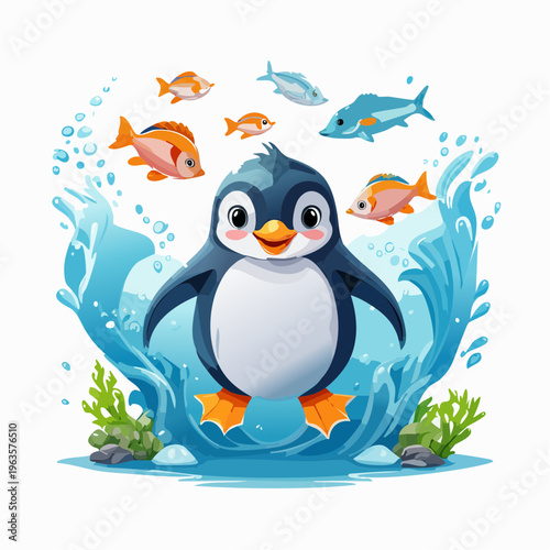 Pinguin beim Tauchen