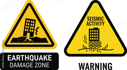 Warning signs for earthquake damage and seismic activity