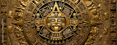 Aztec illustration, AI generated