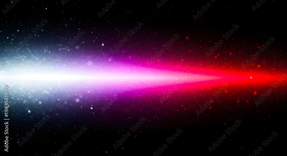 Fototapeta premium Vibrant cosmic beam illuminates dark space
