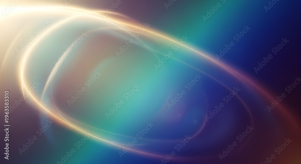 Obraz premium Vibrant abstract image with swirling rainbow colors and light