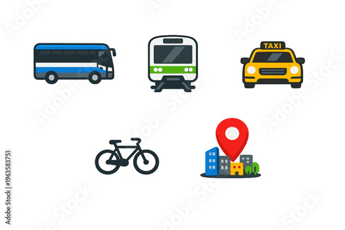 Different transportation options for getting around the city at various times