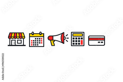 Business tools for managing events, marketing, and sales in a busy retail environment during the week