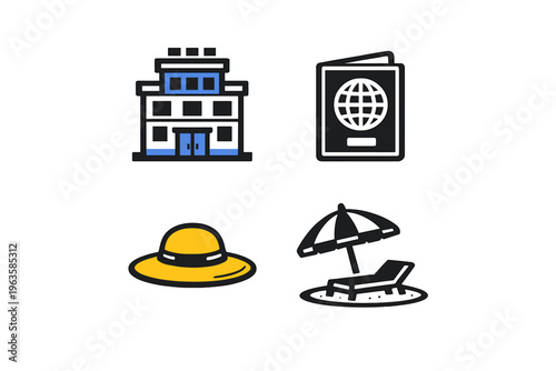 Planning a vacation involves booking hotels, getting passports, packing hats, and preparing for beach days in the sun