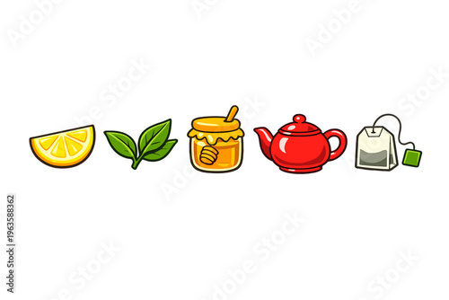 Enjoying tea with lemon, honey, and fresh leaves in a cozy setting during a relaxing afternoon