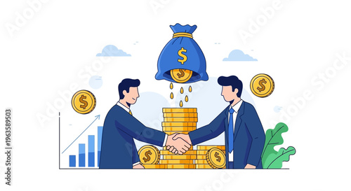 Business partnership and financial agreement.