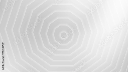 Abstract Geometric Hexagon Background – Minimal White Gray 3D Depth Pattern