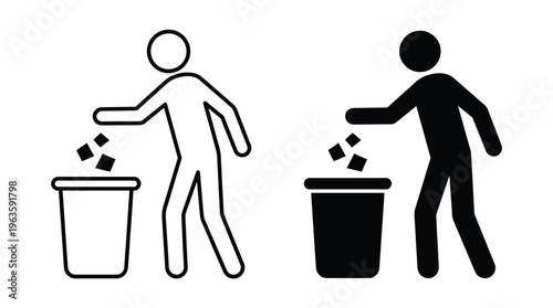 Keep clean icon. Do not litter sign vector 