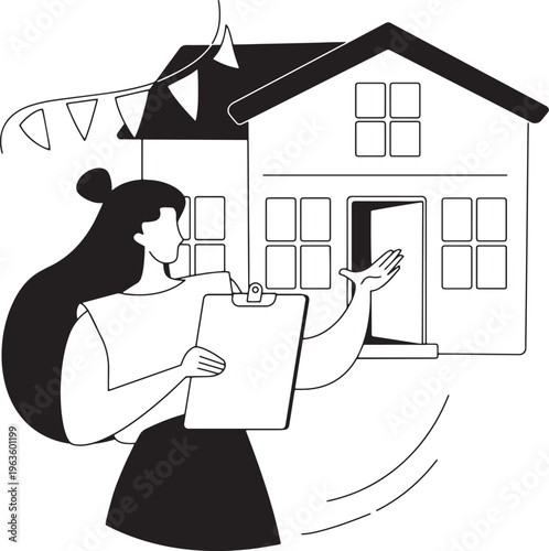 vector illustration of a house