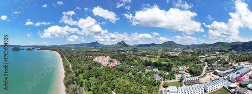 Photos nature landscape Ao Nang beach Krabi southern Thailand drone panorama