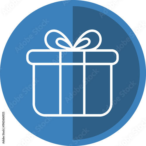 Gift Icon Representing Present Giving and Surprise Celebration Concepts for E-commerce Website Interface Design and Mobile App Reward Reward Program Visual Elements.