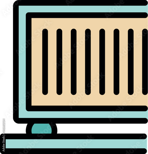 Electric heater warming a room, providing cozy warmth through convection current