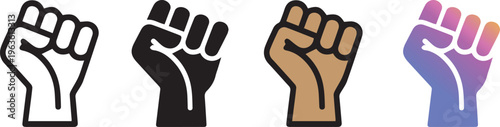 modern Empowerment vector Icon set