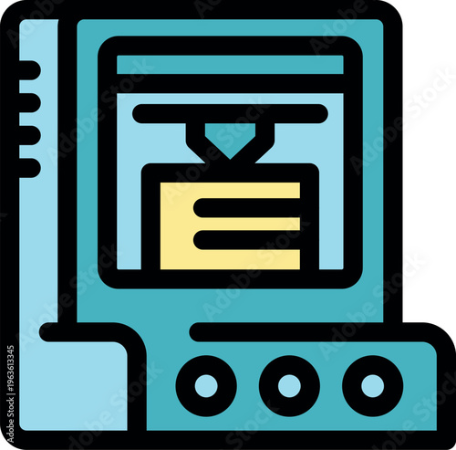 Modern 3d printer creating a three dimensional object, showcasing additive manufacturing technology