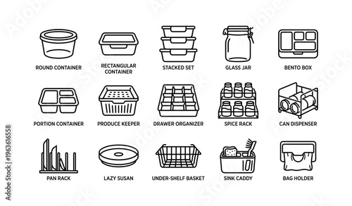 Kitchen organization essentials: containers, racks, jars, and organizers