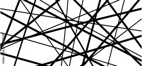 Abstract geometry with bold line and line layers, refined linear composition, linear rhythm, sharp straight edges and straight balance, vector clean.