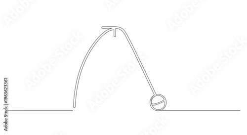 Physics Concept: Projectile Motion, Parabolic Trajectory, Gravity