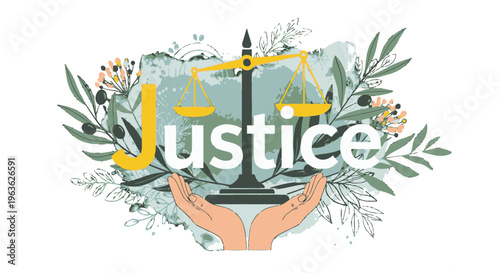 A symbolic representation of justice and fairness.