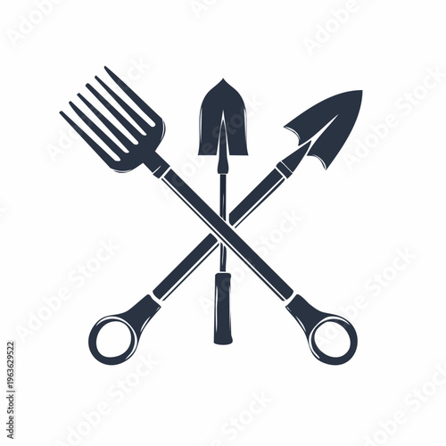 Gardening Tools Fork Spade Trowel Rake.
