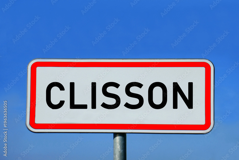 Obraz premium place-name sign Clisson