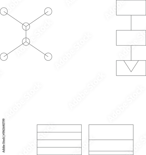 AI Icons – Machine Learning & Data Processing – Neural Networks, Data Flow, Technology Vector Set