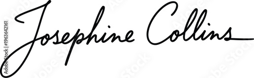 A elegant signature of Josephine Collins in black ink on a white background