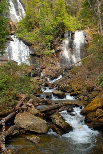 waterfall in the mountains
