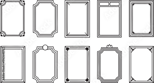 Elegant Ornate Decorative Picture Frames with Classic Vintage Border Designs