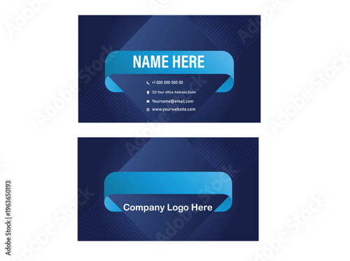 Professional Business Card Design Template for Corporate Branding