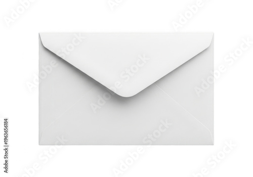 A neatly folded white envelope ready for mailing or correspondence