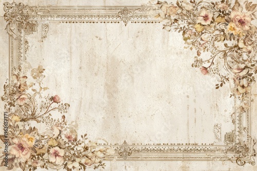 Classic Ornamented Border Collection: botanical borders and vintage frames for invitations