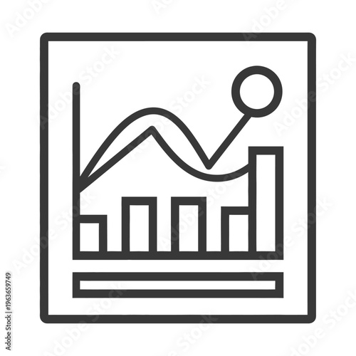 A graphic representation of financial data and business information