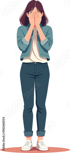 donna che piange triste delusa problemi di cuore vettoriale