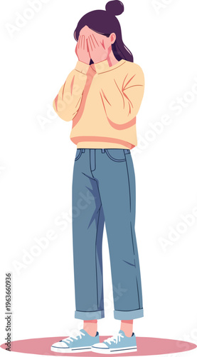donna che piange triste delusa problemi di cuore vettoriale