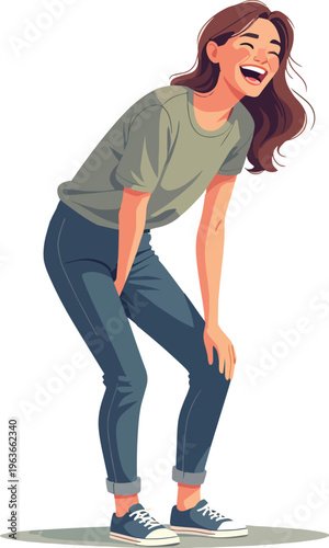 uomo o donna ragazzo o ragazza euforico vincita bello festa , balla o si sente bene vettoriale