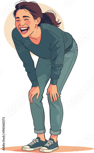 uomo o donna ragazzo o ragazza euforico vincita bello festa , balla o si sente bene vettoriale