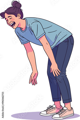 uomo o donna ragazzo o ragazza euforico vincita bello festa , balla o si sente bene vettoriale