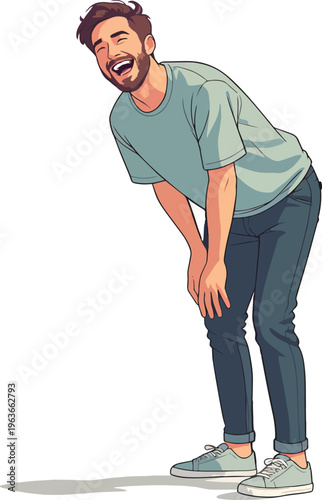 uomo o donna ragazzo o ragazza euforico vincita bello festa , balla o si sente bene vettoriale