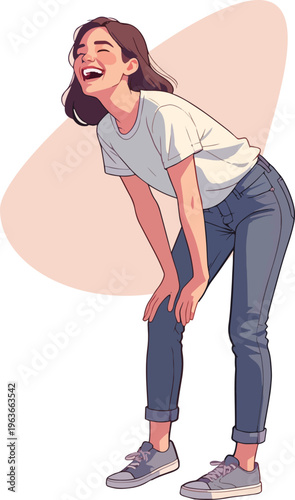 uomo o donna ragazzo o ragazza euforico vincita bello festa , balla o si sente bene vettoriale