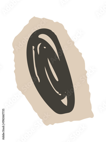 Stick figure person raised arms success