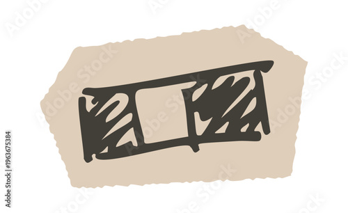 Bandage Patch Doodle Sketch Style