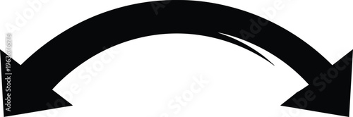 Black curved double arrow icon signifies circular motion or exchange process on white background.
