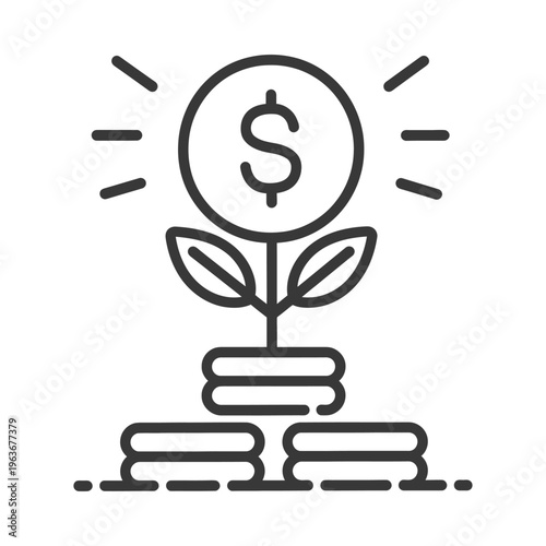 Illustration showcasing the growth of finances and capital gains