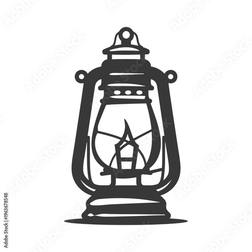 An illustrative depiction of an old fashioned oil burning lantern