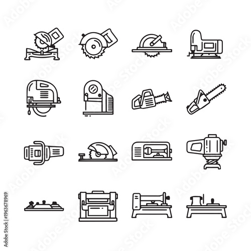 Power Tools Collection: Saws Sanders and Cutters for DIY Projects and Construction