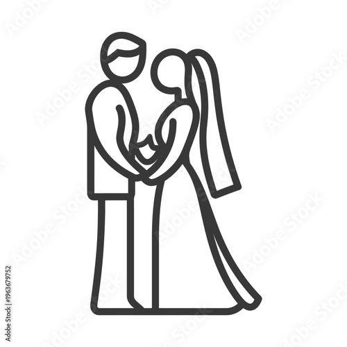 A couple holding hands celebrating their marriage vows together