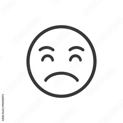 A simple graphical representation of a feeling of sadness