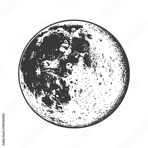A detailed illustrative representation of the Earths moon phases
