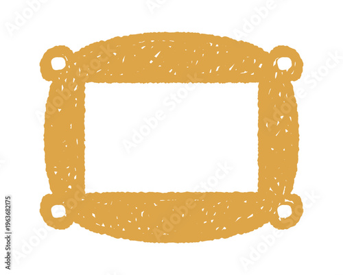 Rope Frame Nautical Badge Sketch