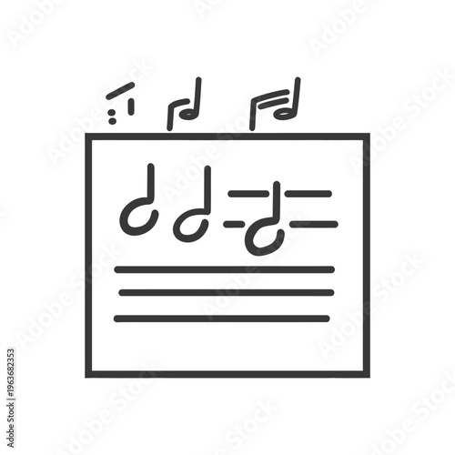 Sheet music displaying various musical notes and symbols clearly